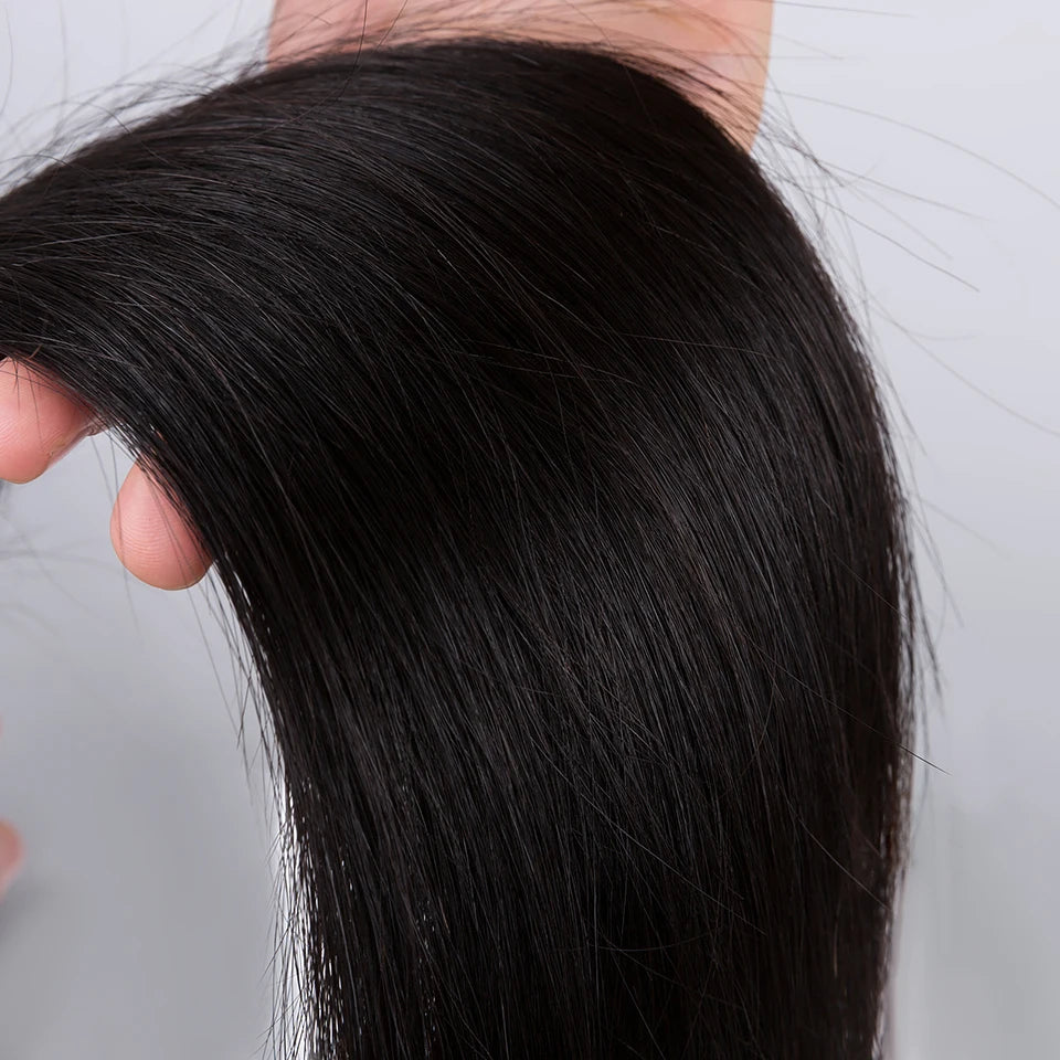 Brazilian Virgin Straight Human Hair 4 Bundles Natural Color 16-26 Inches Weaving Hair Extensions Free Shipping