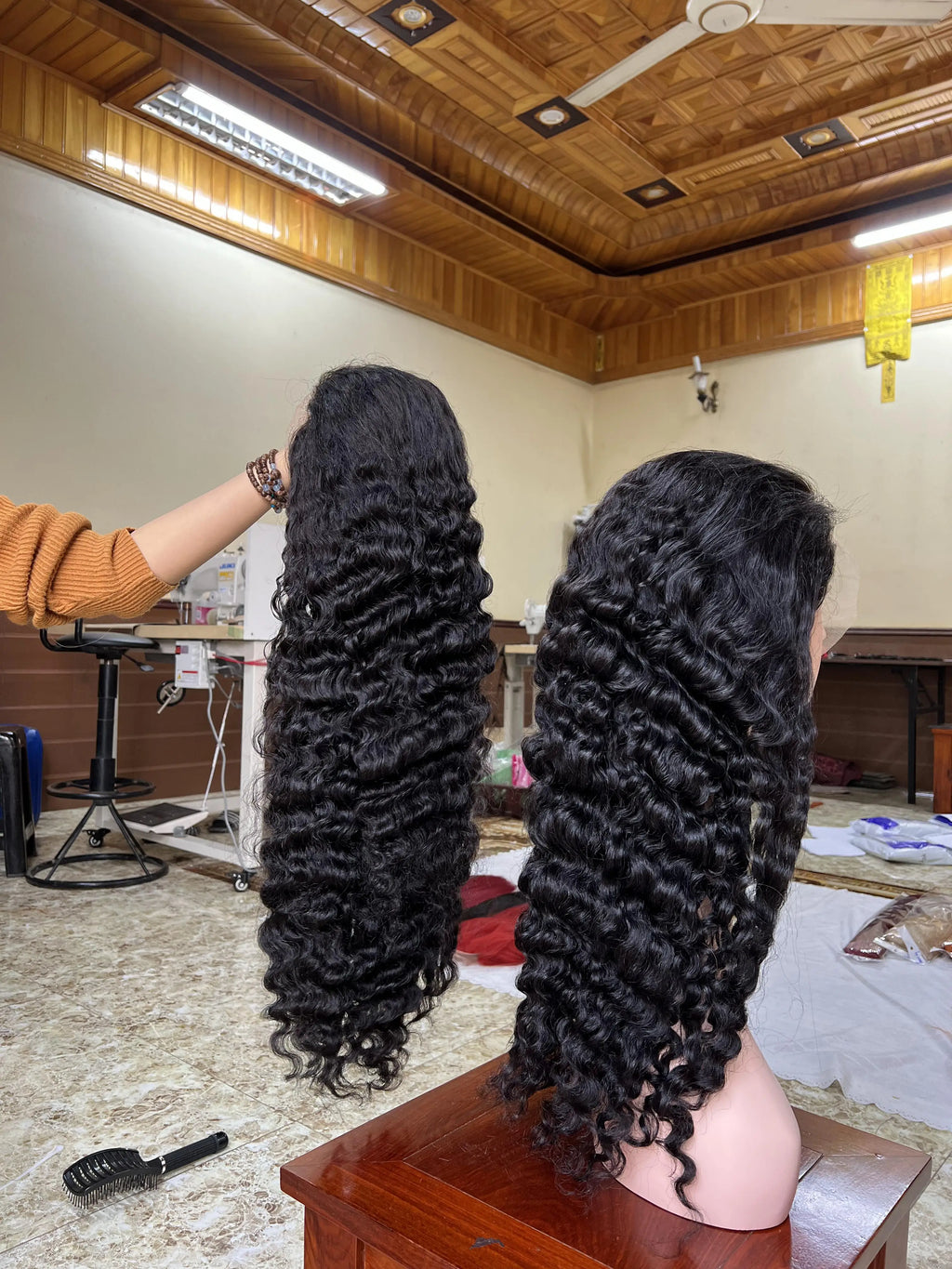 Wig Closure Lace 5x5 Burmese Curly Raw Hair Natural Color 26 Inch Human Hair Wigs Women Wholesale Vietnamese Virgin Hair