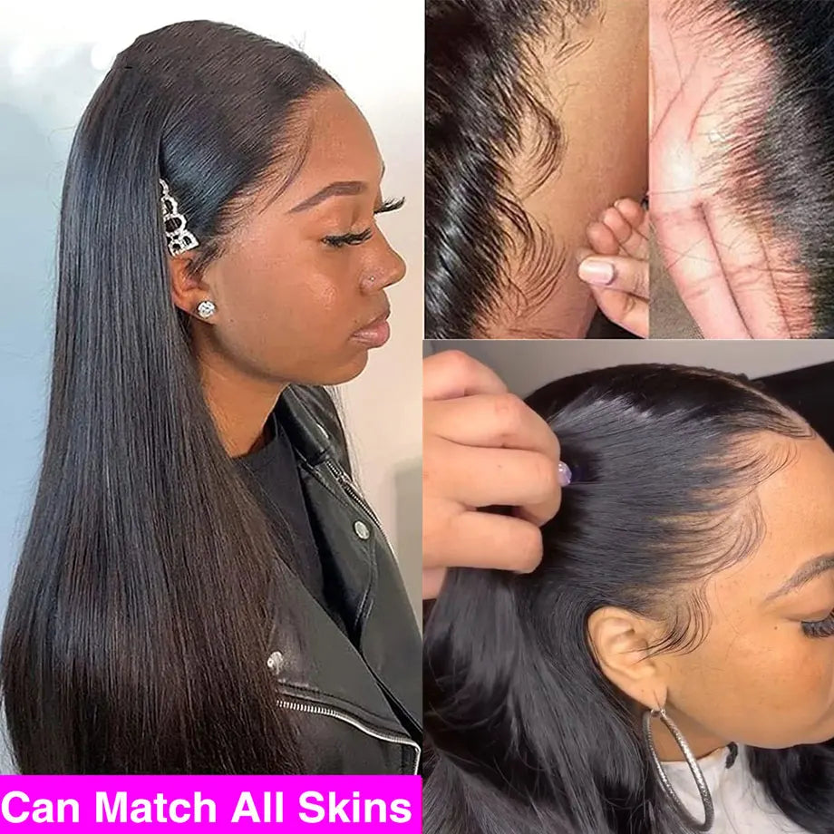 Straight Lace Front Wig 13x6 13x4 360 HD Transparent Lace Frontal Wig Brazilian 5x5 6x4 Glueless Human Hair Wigs for Women