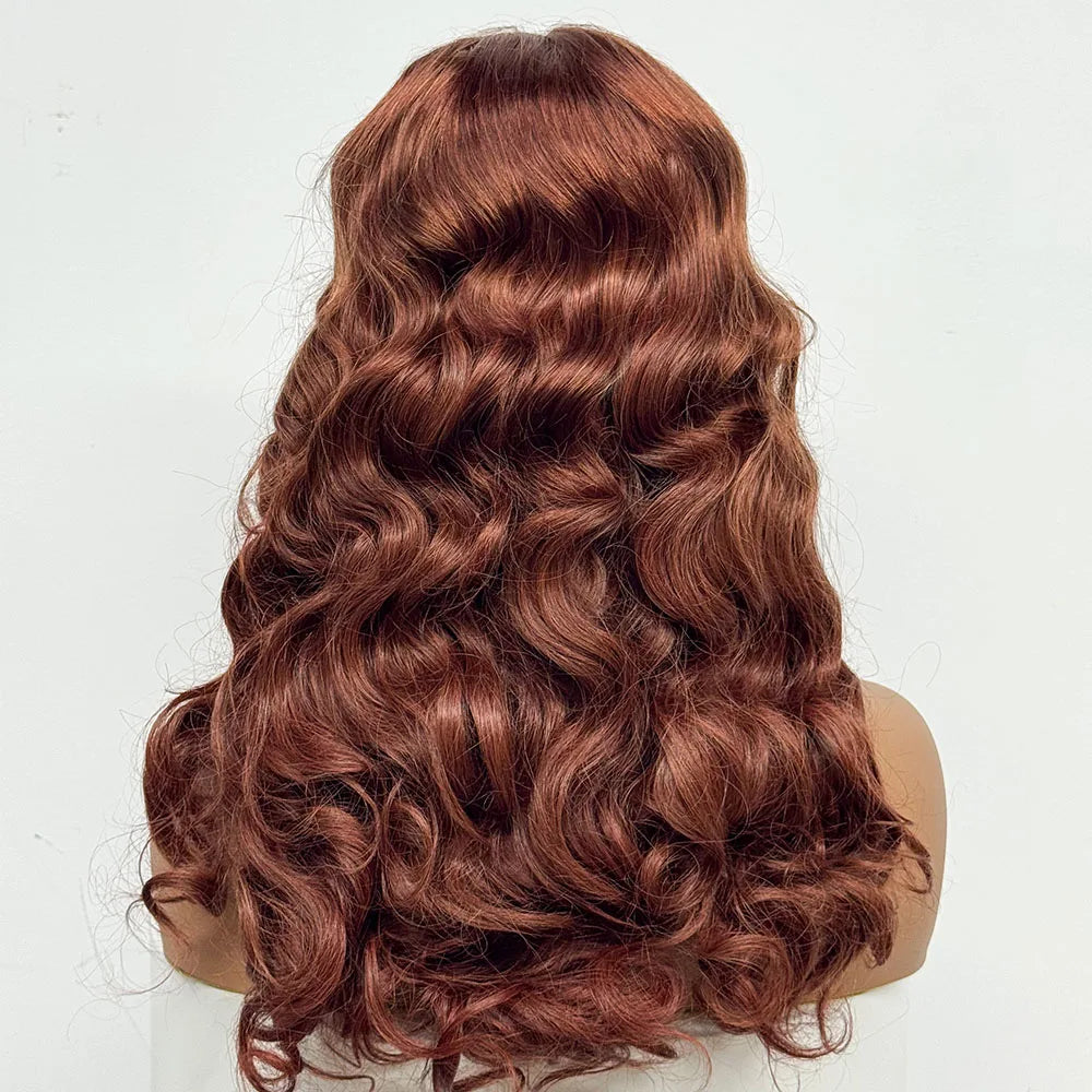 Loose Wave Double Drawn 330% Density 5x5 Lace Closure Human Hair Wigs Body Wave 20inch Transparent Lace Wigs For Black Women