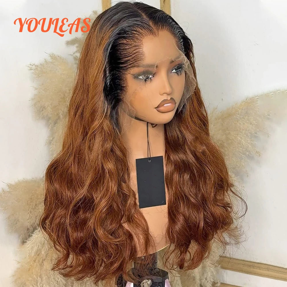 Lagos Hairline Ombre 1b30 Blonde Color Wig Human Hair Body Wave 13x4 Lace Frontal Human Hair Brazilian Hair